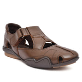 Versatile tan leather sandals from Country Maddox showcasing a classic design.
